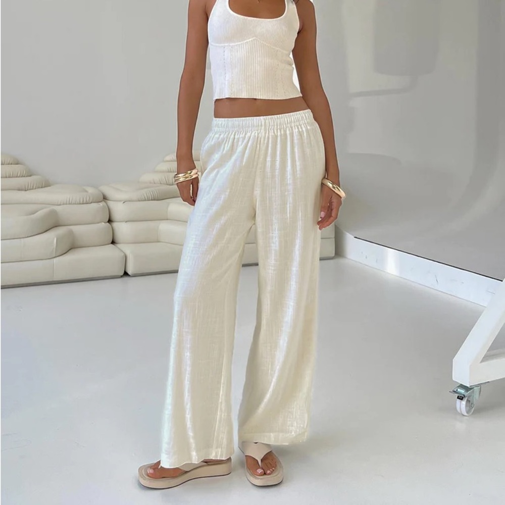 Princess Polly Louis Linen Blend Pants